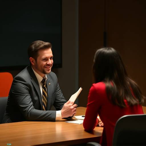 A candidate participating in a mock interview, receiving constructive feedback from the interviewer to improve their performance.